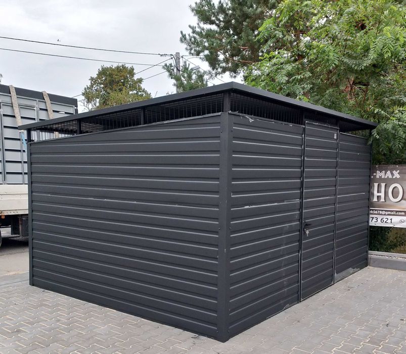 Wiata śmietnikowa panelowa  2,5m x 2,5m