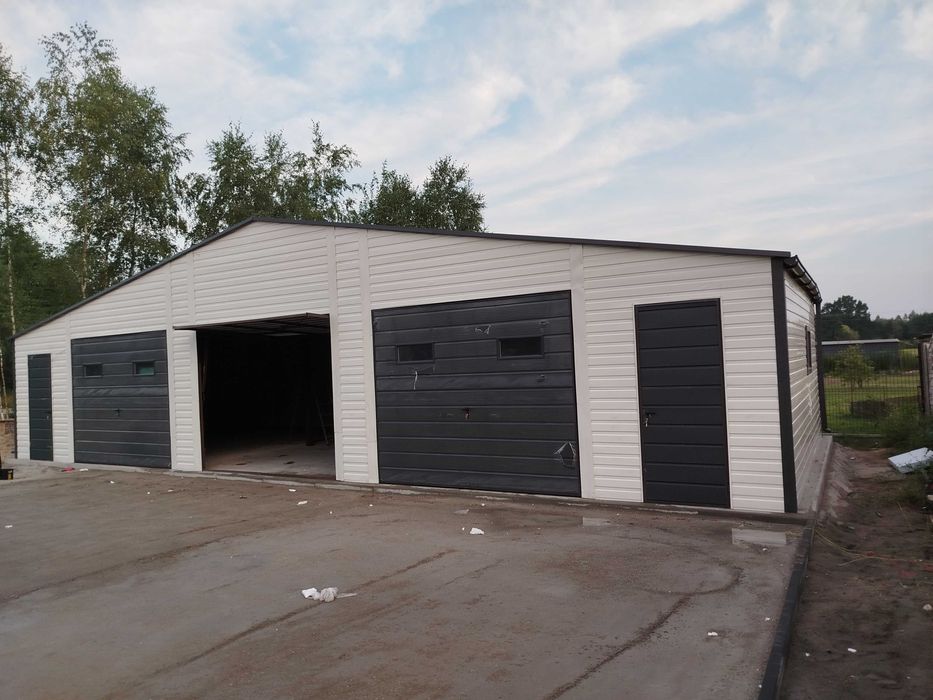 7x7 garaż blaszany akrylowy z palety RAL do wyboru OKAZJA