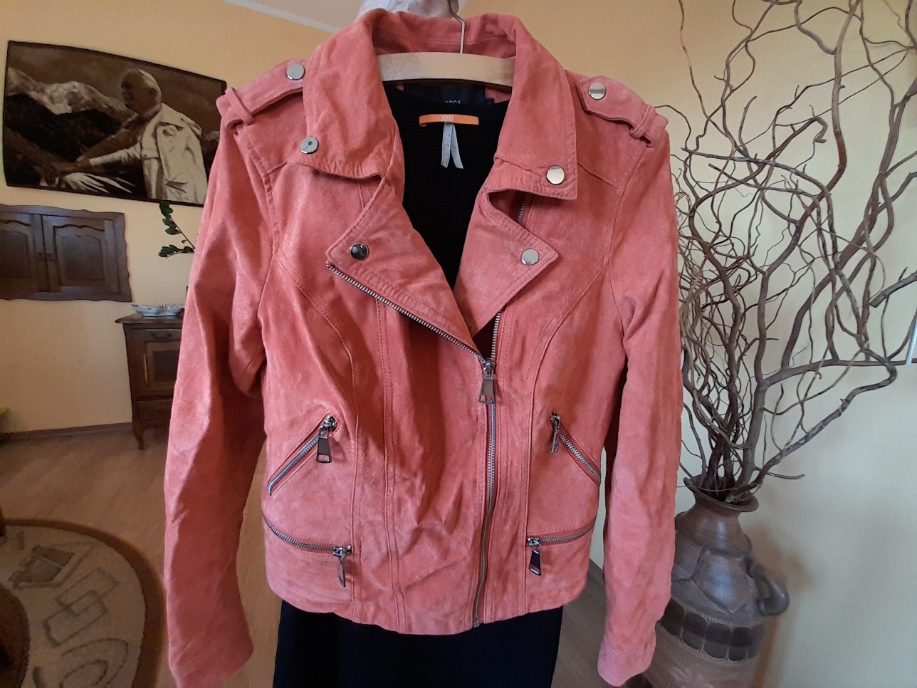 Kurtka skórzana, zamszowa, Vero Moda, M/L