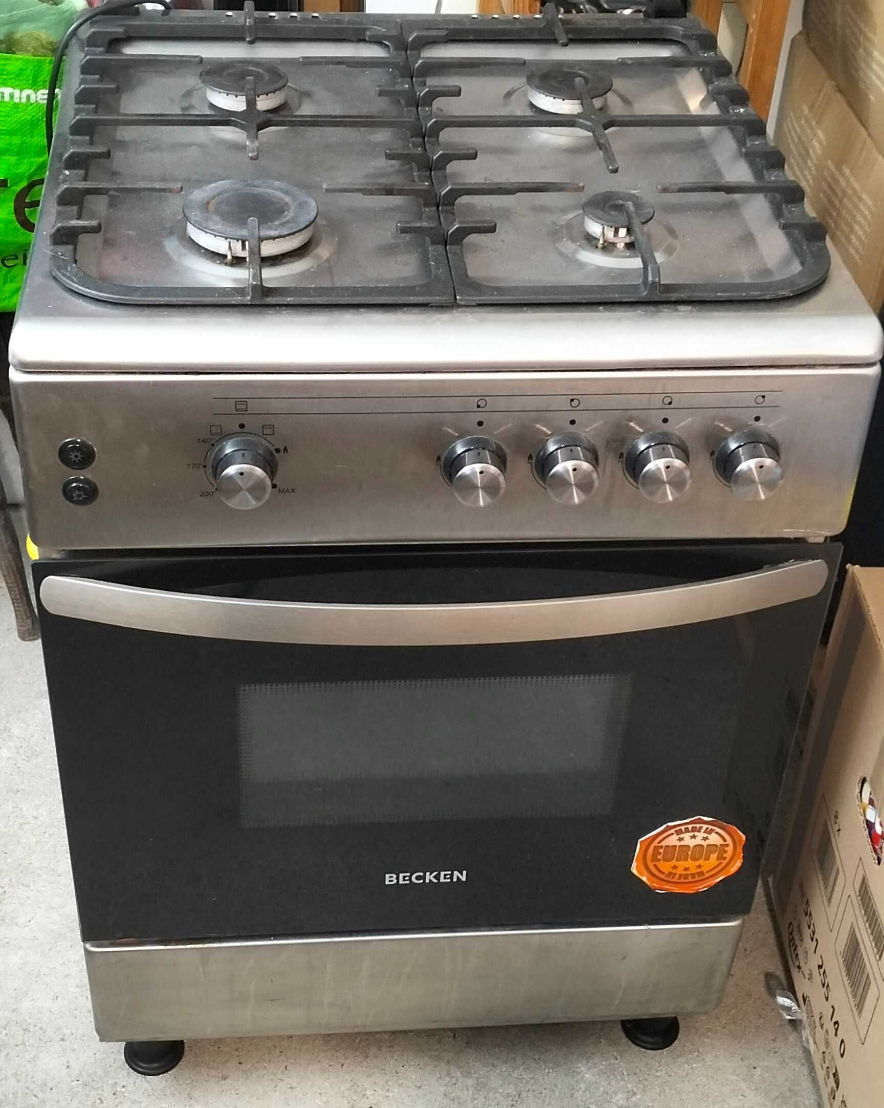 Fogão BECKEN BGS4505 IX NAT (64 L - Gás Natural - Inox)