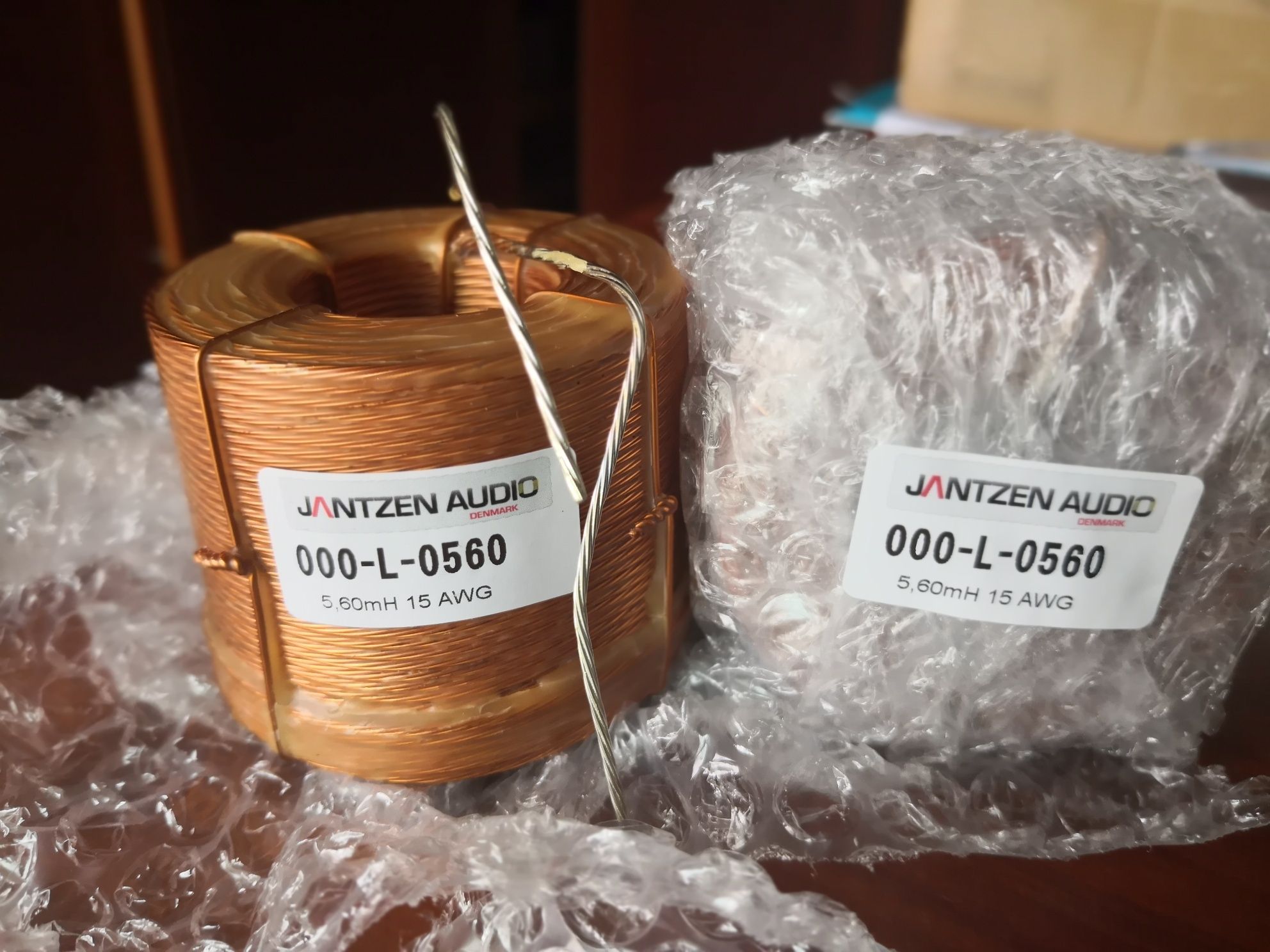 Indutores - Jantzen 5,600mH Air Coil LITZ Wire +/-3% RDC 1,00 ohm 15AW