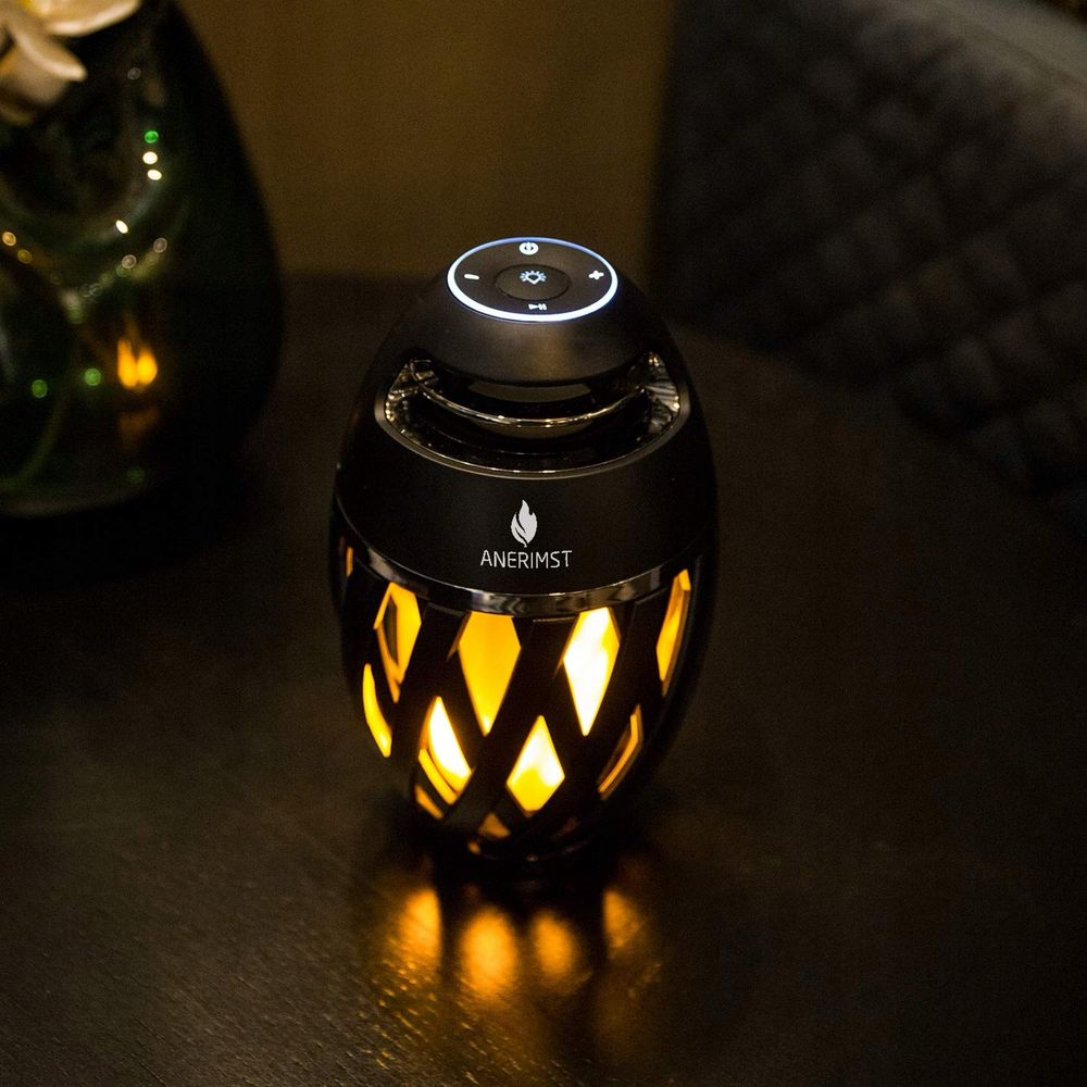 Głośnik z efektem płomienia LED Bluetooth