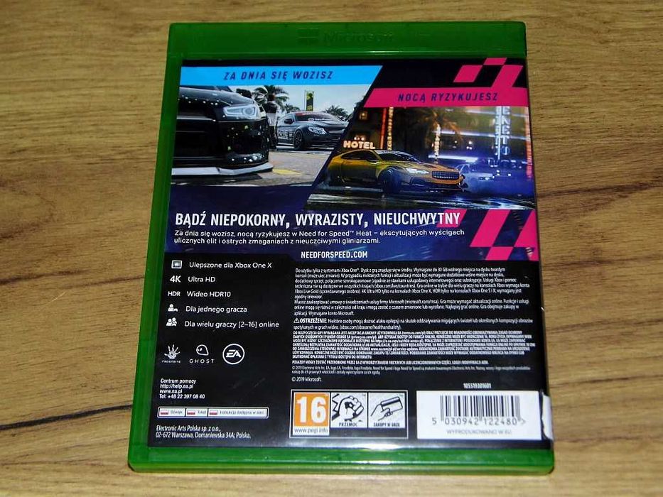 Gry oryginalne na konsole XBox One Forza Horizon 3 Need for Speed Heat