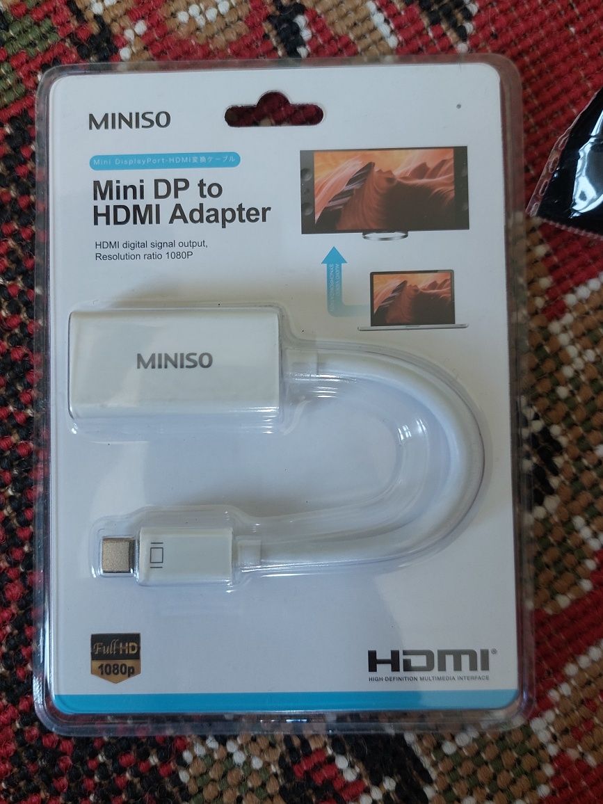 кабель перехідник адаптер mini dp port to hdmi