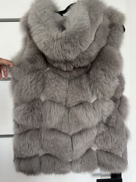 Kamizelka z naturalnego futra lisa