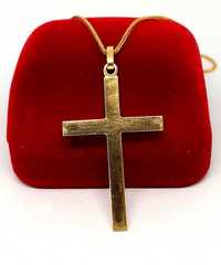 Złota zawieszka Krzyż PR.585 W:3,40gr ,