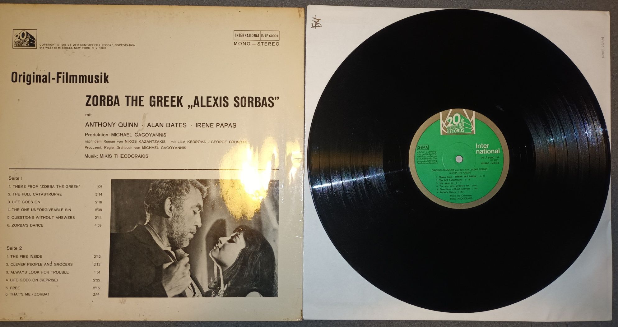 Płyta winylowa Zorba the Greek  OST Mikis Theodorakis