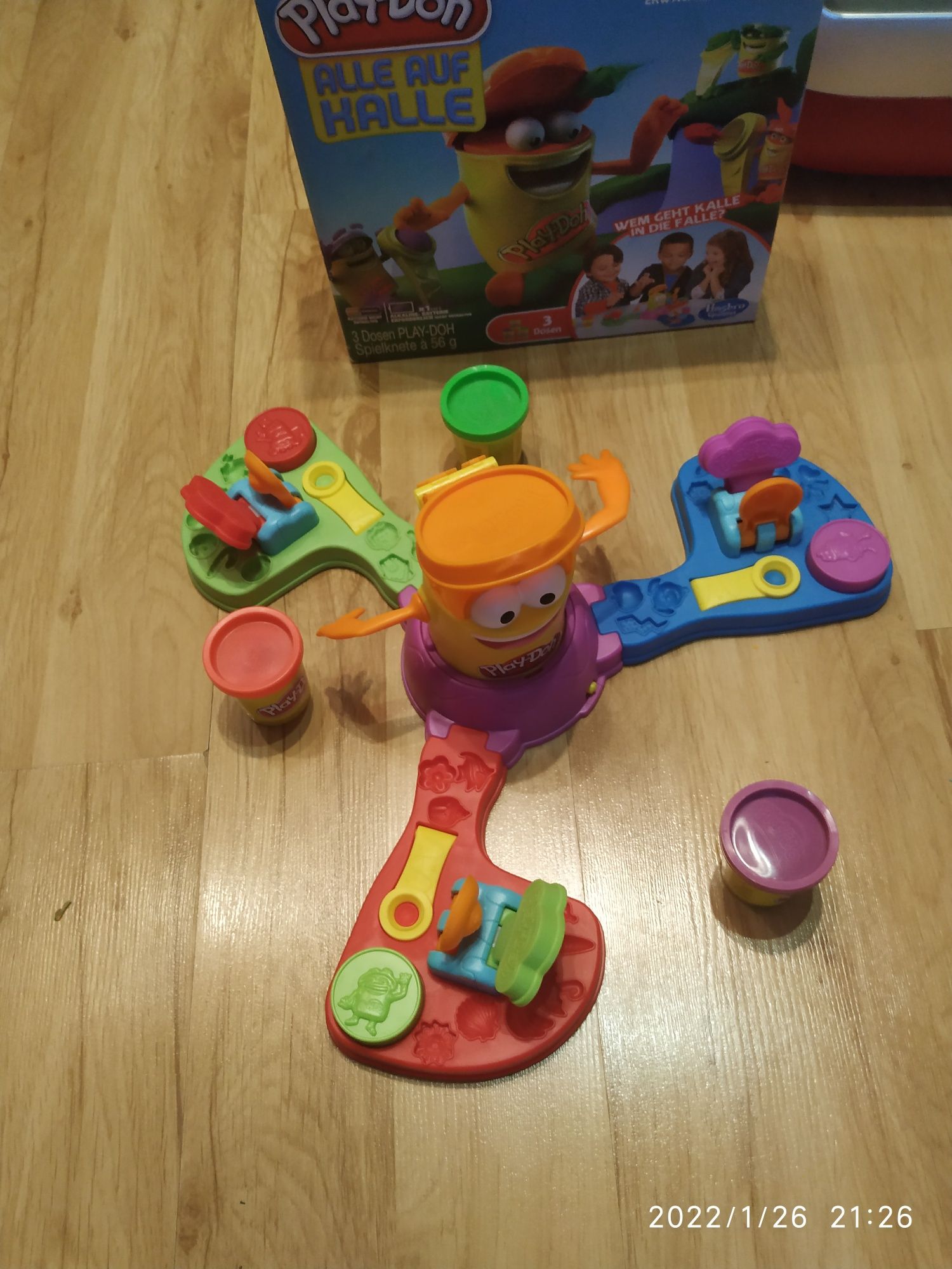 Zestaw ciastolina Play doh wyrzutnia gra zręcznościowa