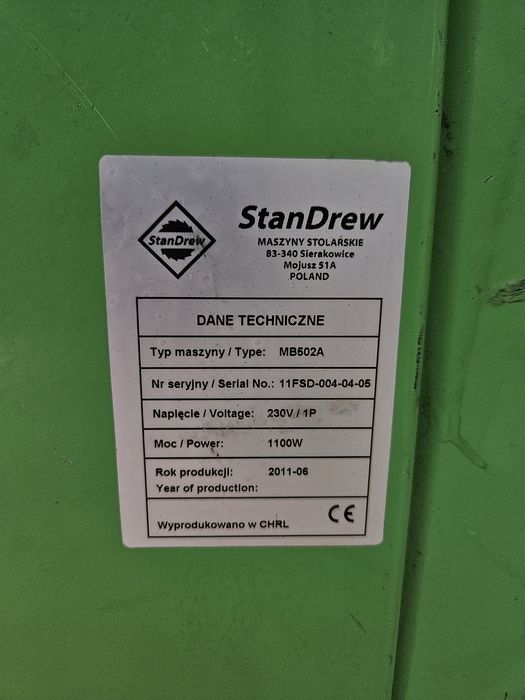 **Strugarka Wyrówniarko-Grubiarka StanDrew MB502A 2w1 1100W - Stówka *