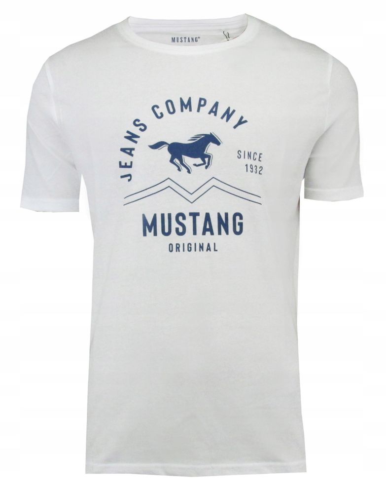 Mustang t-shirt męski biały r.XL,L