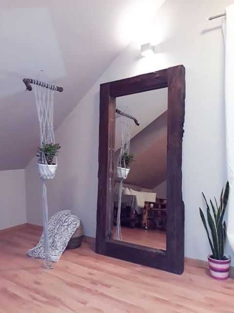 lustro ze starego drewna przepiękne