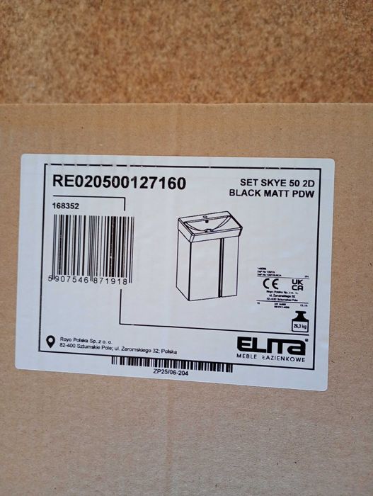 Umywalka Elita Set Skye 50x30 nowa