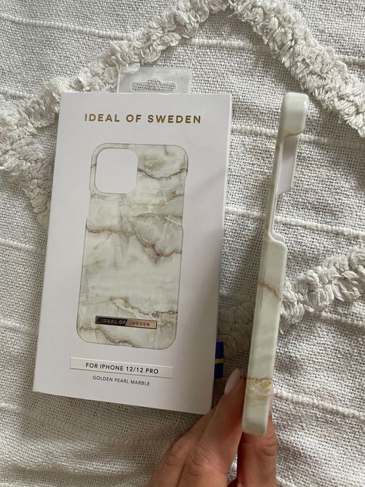 Etui na iphone 12 & 12 pro Ideal of Sweden Golden pearl marble, marmur