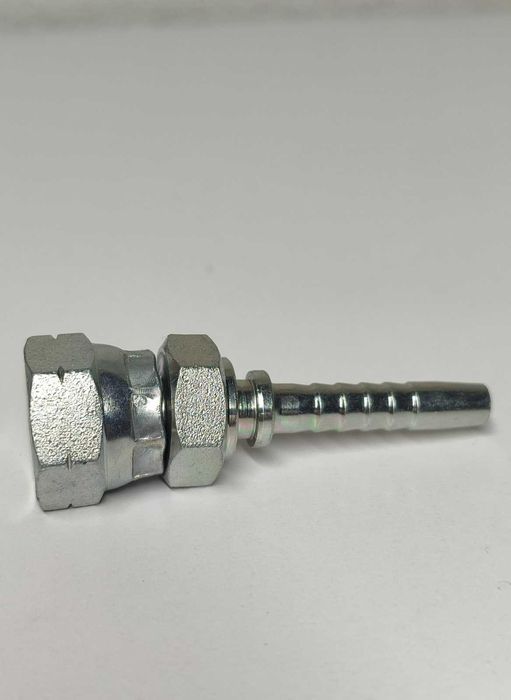 Фитинг для шланга 1/4" (DN8) с гайкой BSP 60° для воды, газа,  нефти