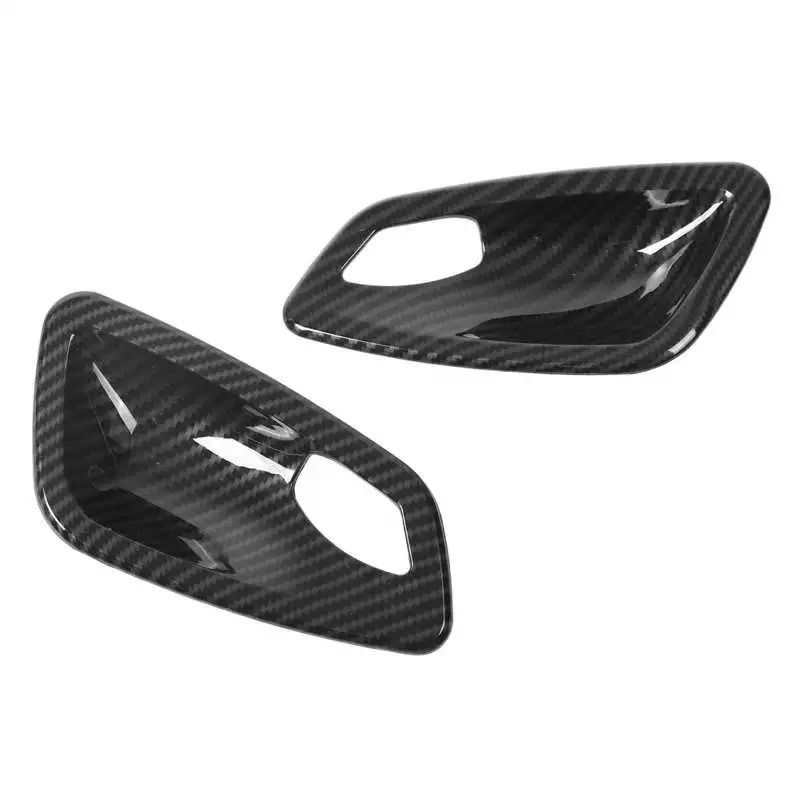 Kit 2 capas maçaneta puxador interno da porta fibra carbono Bmw E90