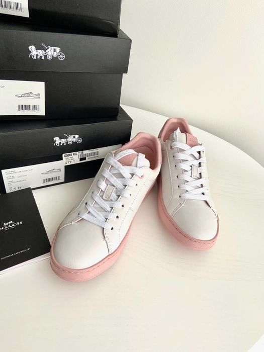 Coach Lowline Sneaker Жіночі шкіряні кеди кросівки женские кеды коач