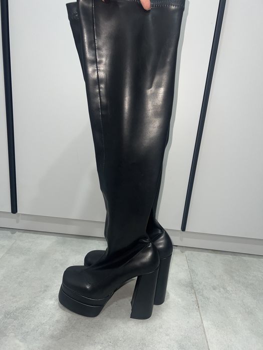 Ботфорти жіночі з екошкіри