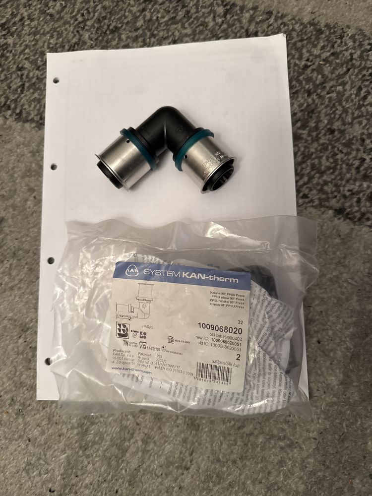 Kolano alupex dn.32/90° PPSU ultraPRESS Kan-Therm
