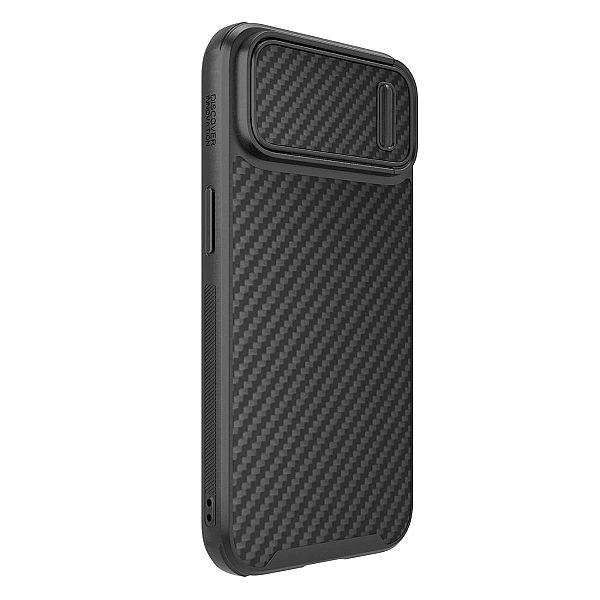 Nillkin Synthetic Fiber S Case etui iPhone 14 z osłoną na aparat czarn