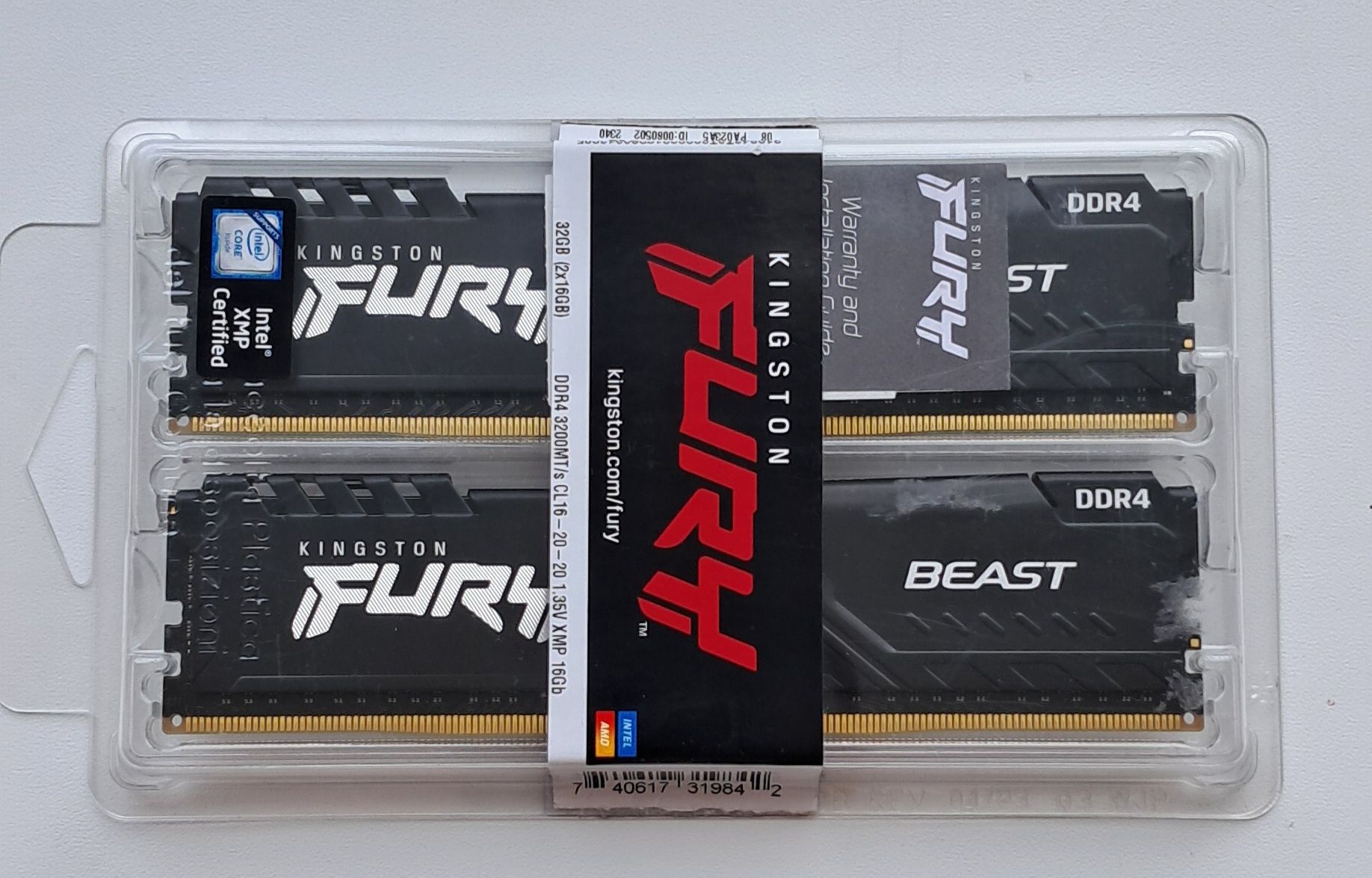 DDR 4 Kingston Fury (2*8Gb)