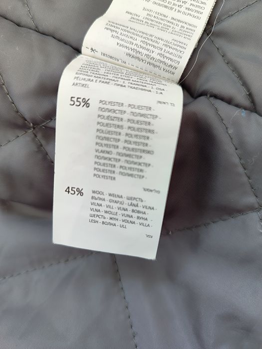 Reserved kurtka pikowana płaszczyk wełniany boucle XS 34 S 36