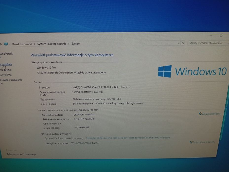 Komputer pc win10
