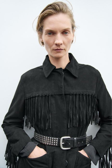 Замшева куртка Zara Тренд цього сезону ХS-L