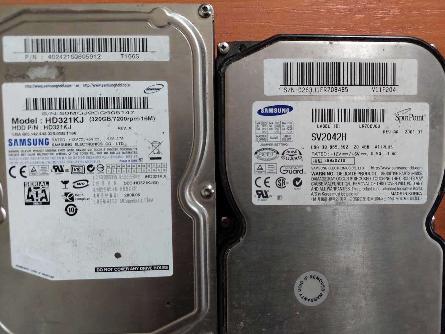 Жорсткі диски, HDD, внутрішні накопичувачі 3,5", 10 штук
