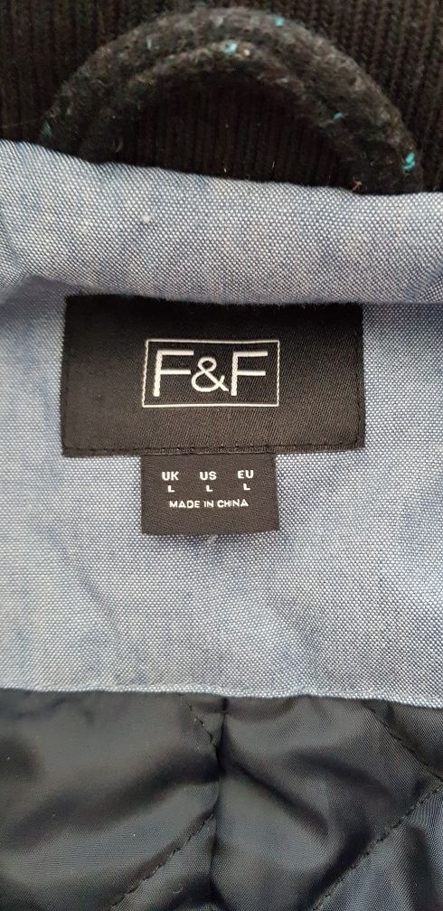 Płaszcz męski marki F&F granatowy rozmiar L bosmanka