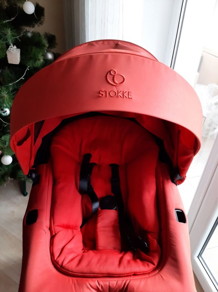 Коляска 2 в 1 Stokke Xplory X, колір: Ruby Red