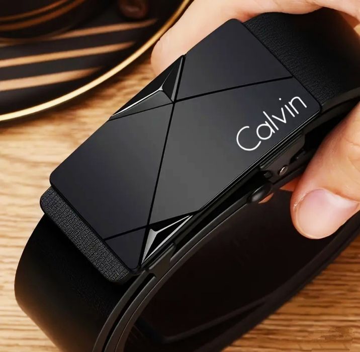 Чоловічий ремінь автомат Calvin Klein | стильний подарунок