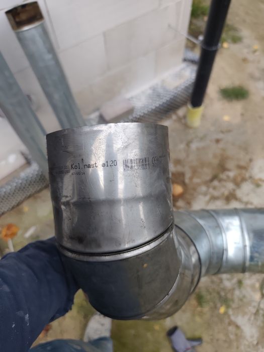 Rury, kolanka fi 120mm piecyk koza