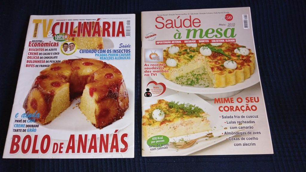 5 Revistas Tele Culinária + 5 Revistas Culinária de Oferta