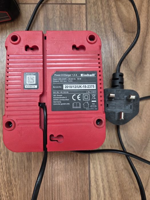 Einhell zestaw wiertarka, 2x akumulator, ładowarka