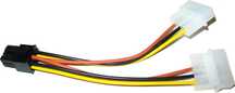 ADAPTER Zasilający 2 x MOLEX NA PCI-Express 6-PIN