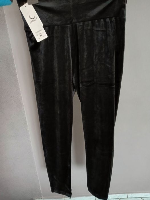 Welurowe damskie spodnie