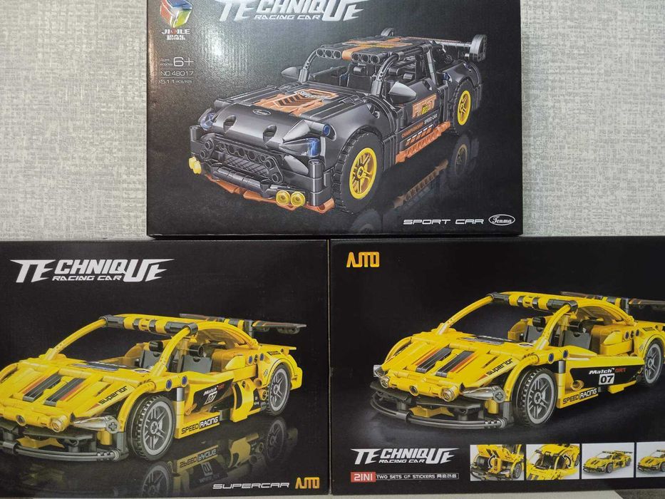 Конструктор Qman 3 в 1, машина, інерція, 637дет.