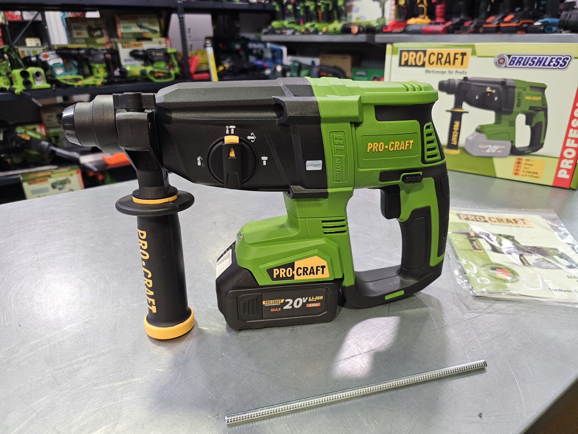 Перфоратор Аккумуляторный Бесщеточный ProCraft PHA40 2,6Дж Гарантия 36