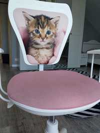 Krzesło obrotowe fotel kot kotek