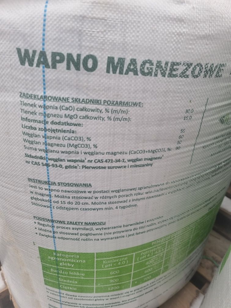 Wapno magnezowe big bagi