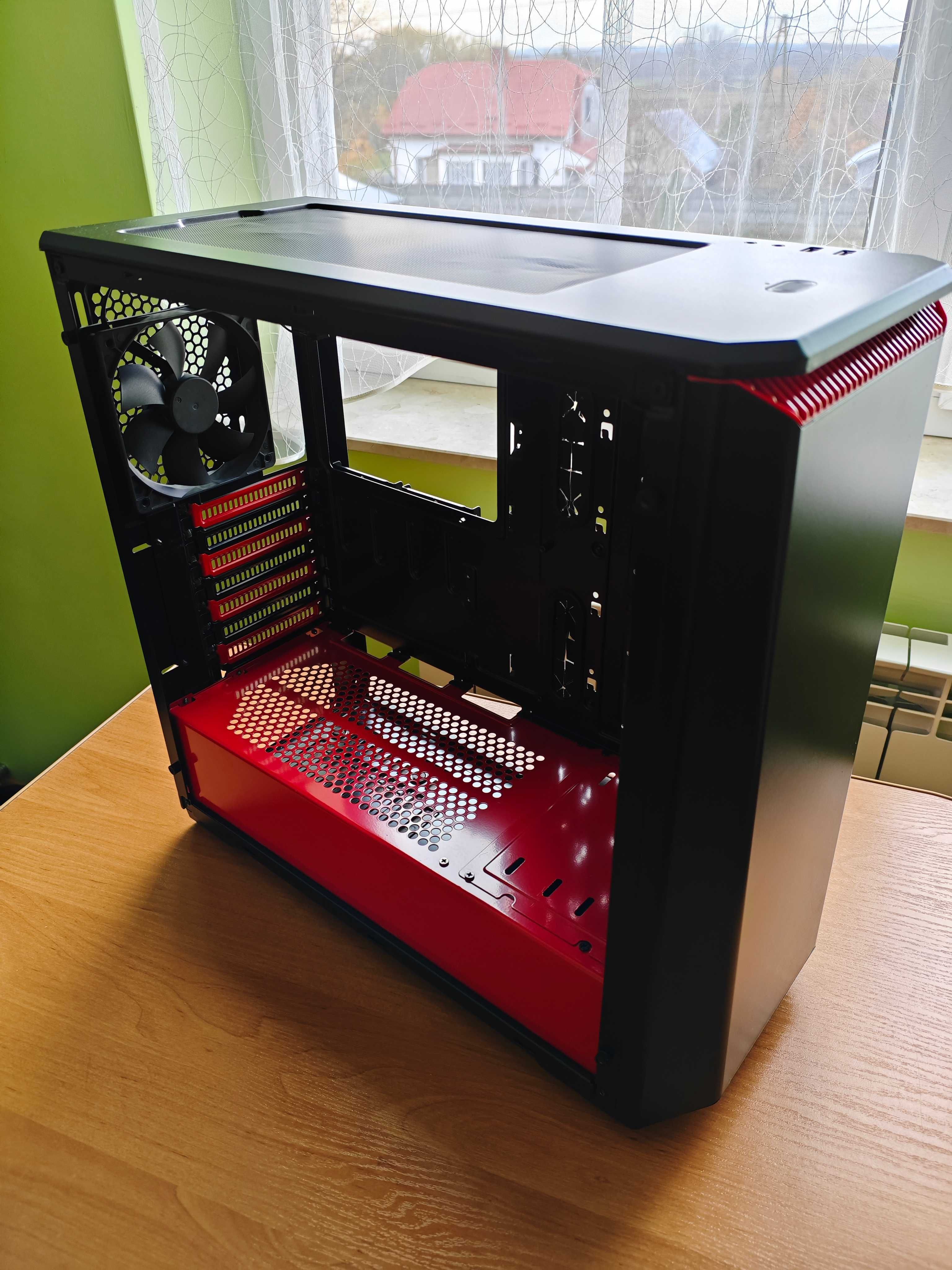 Obudowa Phanteks Eclipse P400 Tempered Glass czarno-czerwona