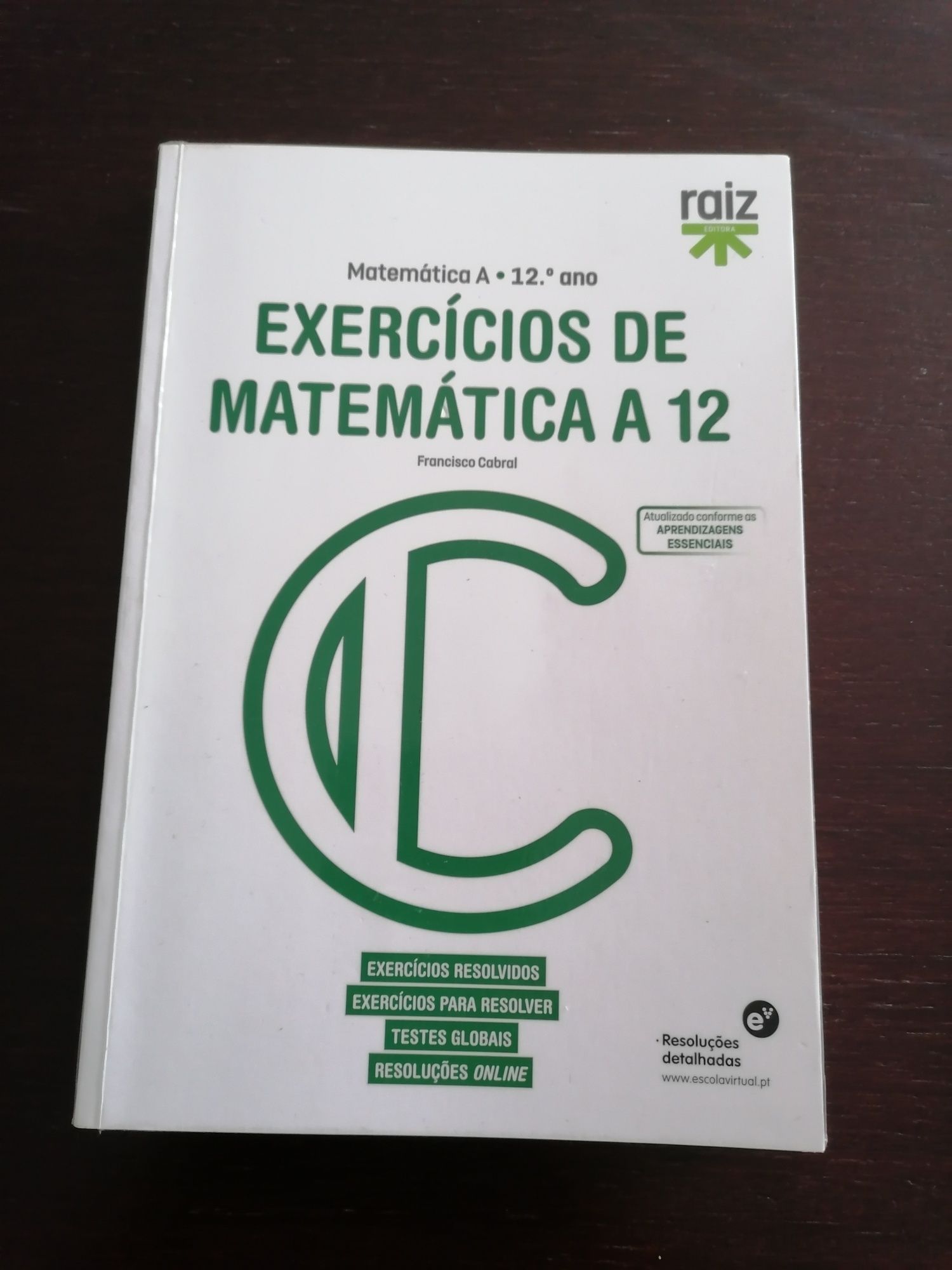 Livro exercícios de matemática A 12 ano