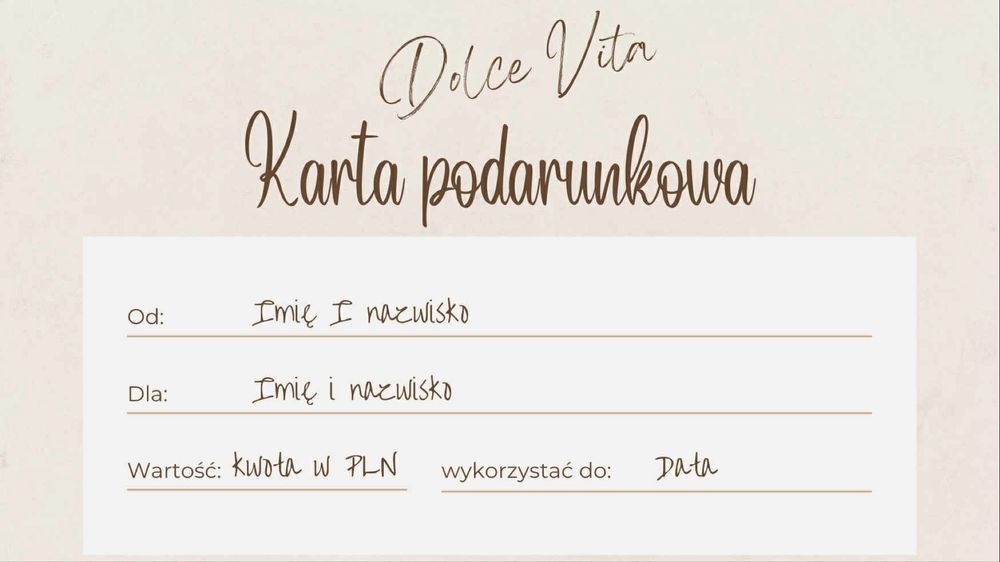 masaż na prezent, voucher, karta podarunkowa