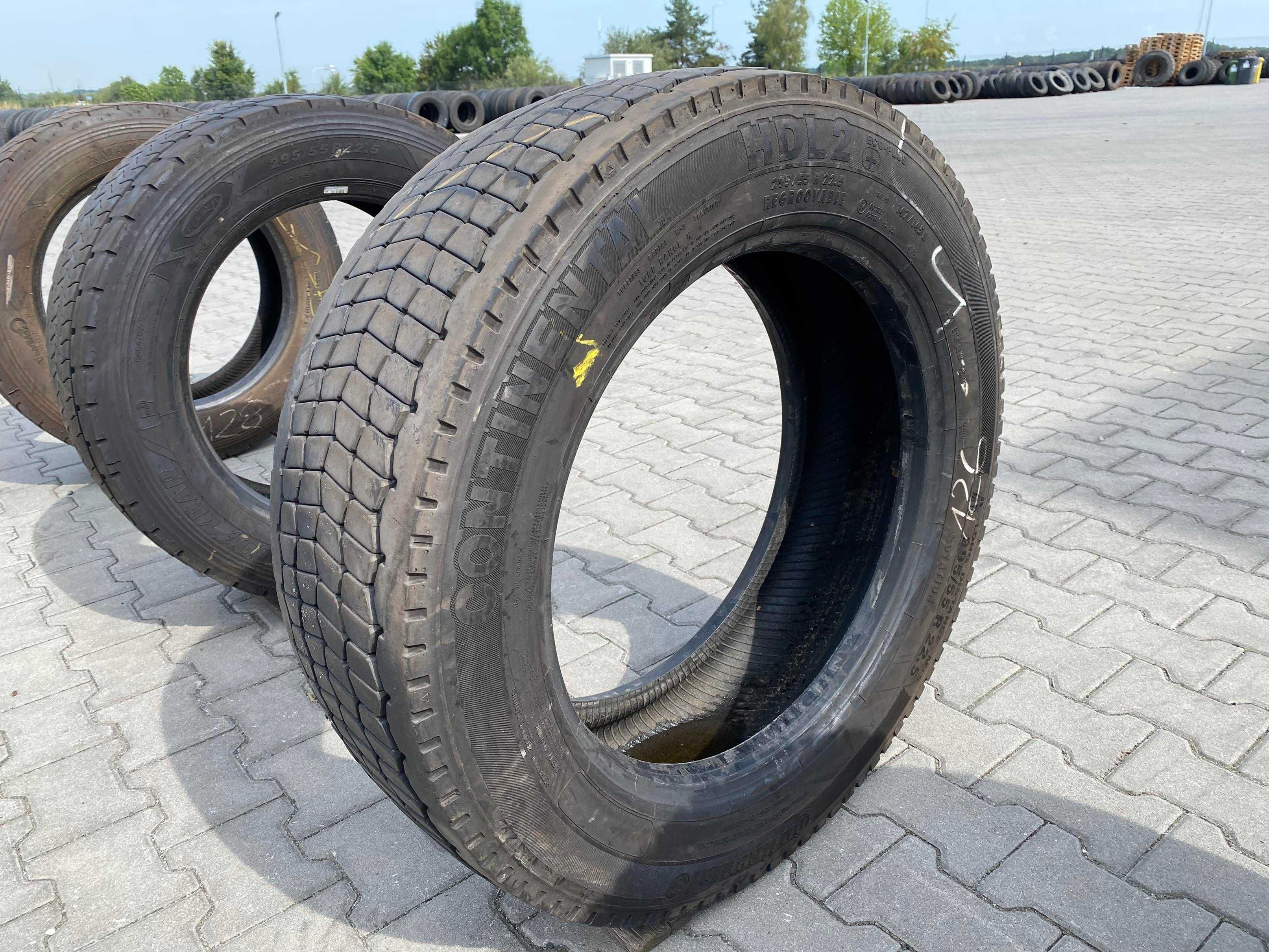 Opona 295/55R22.5 CONTINENTAL HDL2 ECO-PLUS + Napędowa 10-13mm