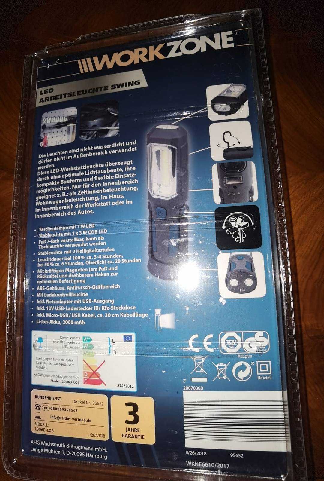Lâmpada multifuncional, lâmpada LED adere com íman, NOVO