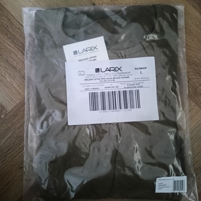 Bielizna letnia specjalna WS L