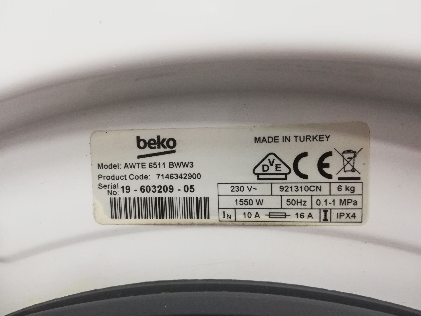 Pralka BEKO 40cm 6kg 1000ob A+++ |12msc |BD stan |Dowóz