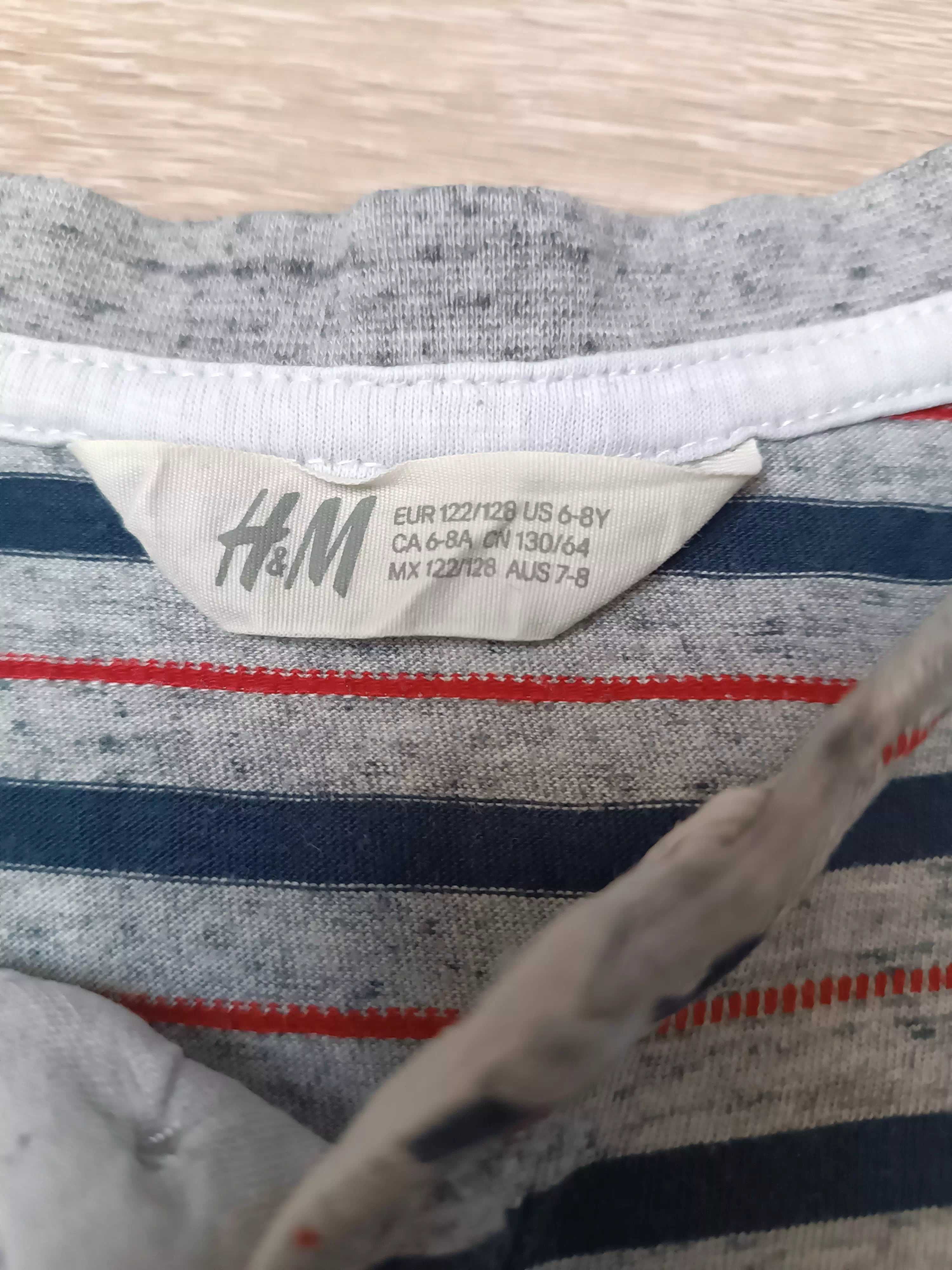 Szara polówka koszulka polo dla chłopca 'H&M' 128