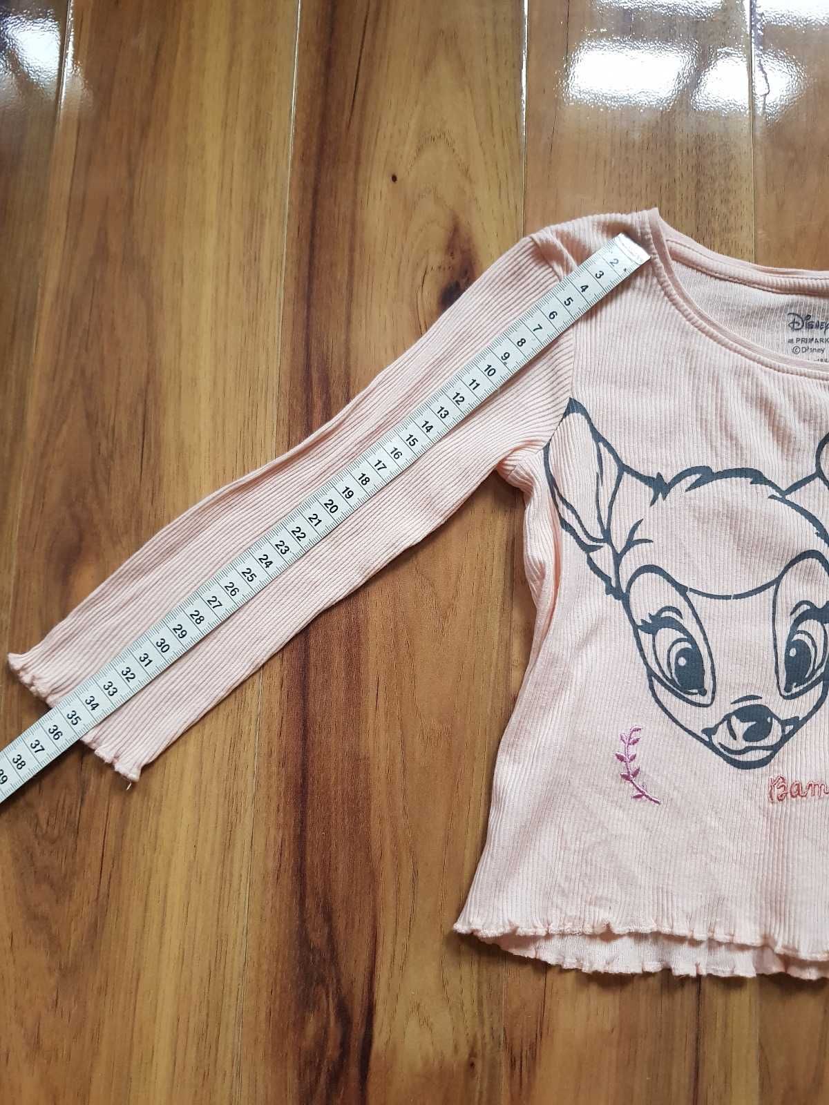Disney Baby Primark bluzeczka Bambi i Tuptuś  12-18 różowa 86 cm