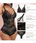 Damskie Body Modelujące Brzuch Koronkowe